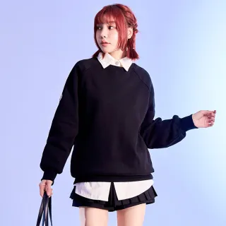 【MAJOR MADE】厚磅數內刷毛素色大學T(長袖上衣/素色上衣/潮流長T)