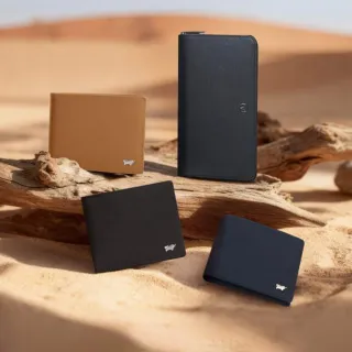 【BRAUN BUFFEL 德國小金牛】專櫃頂級頭層真皮牛皮-質感多卡窗格男夾長夾短夾男女配件皮帶(多款任選)