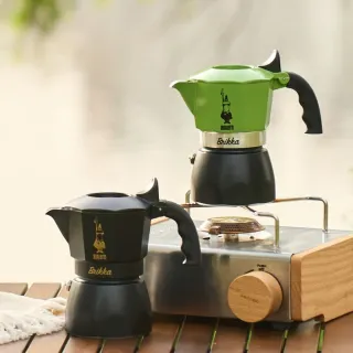 【Bialetti 比亞樂堤】極厚加壓摩卡壺BRIKKA-2杯份-公司貨(crema醇香/咖啡機/原廠保固2年)