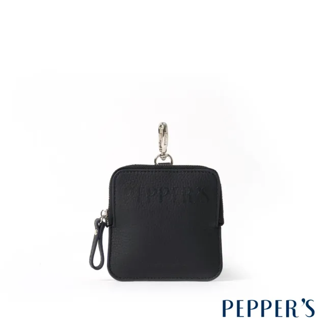 【PEPPER’S】雙11 INK 真皮方形鑰匙零錢包 - 奶油黃/赭石棕/迷霧藍/簡約黑/月光灰(零錢包 鑰匙 
