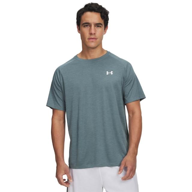 【UNDER ARMOUR】UA 男 Tech Textured 短袖T-Shirt_1382796-587(藍綠色)