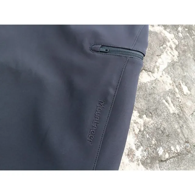 【Mountneer 山林】女輕量防風SOFT SHELL窄管褲-XS-2L-52S10(刷毛/保暖/窄管褲)