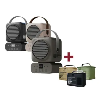 【樂活不露】PTC 坦克電暖器 HT-609 擺頭款式 含遙控器 夜幕黑/大地沙/戰術綠 電暖器 車宿 露營(悠遊戶外)