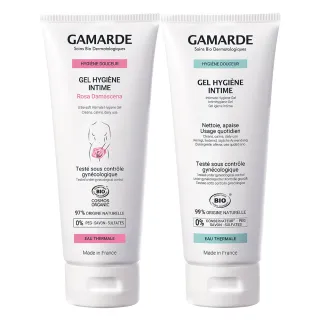 【GAMARDE 珂瑪德】金盞花＋大馬士革玫瑰嫩白私密晶露 二入組(嫩白保濕 粉嫩Ｑ彈 玫瑰香氛提升自信魅力)