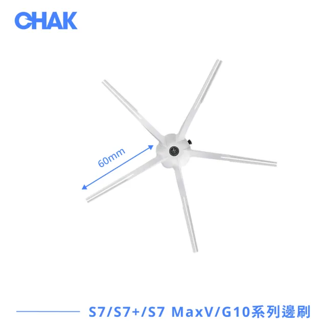 【CHAK恰可】Roborock石頭 S7/S7+/S7 MaxV/G10系列 副廠配件耗材超值組(主刷x1 邊刷x4 濾網x4 拖布x4)
