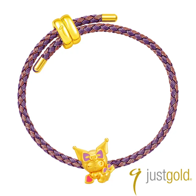 【Just Gold 鎮金店】三麗鷗 酷洛米 Kuromi 天使與惡魔-任選 黃金串珠