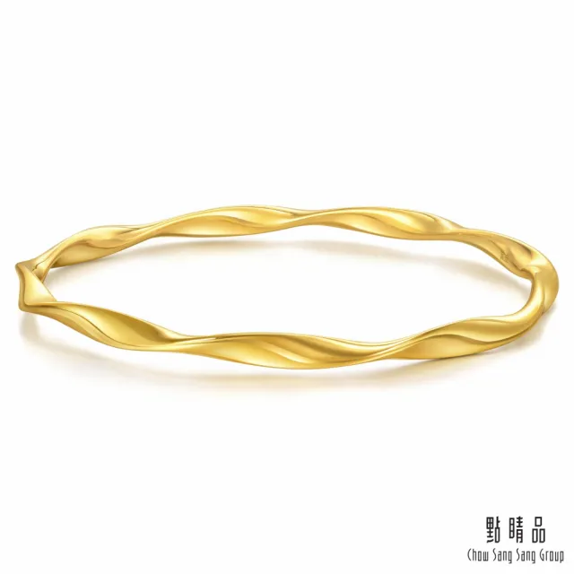 【點睛品】莫比烏斯環 黃金手環/手鐲_計價黃金(07)