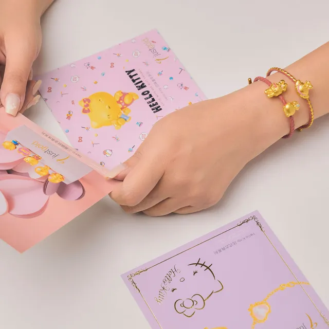 【Just Gold 鎮金店】三麗鷗 奶萌寶寶-Melody 黃金串珠