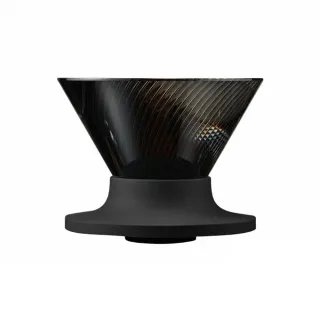 【HARIO】V60 NEO 樹脂濾杯01-黑色(#日本製濾杯#手沖咖啡濾杯#錐形濾杯#快速萃取#通用Switch底座)