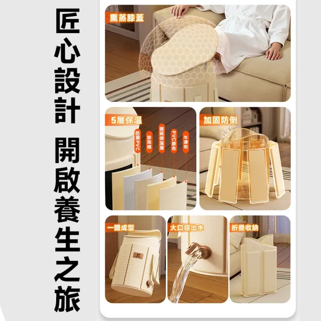 【常隆】折疊泡腳桶 泡腳袋 側面加高護膝(保溫長達3小時 足浴桶 洗腳盆 洗腳袋 手提泡腳桶)