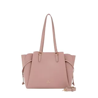 【KINAZ】花苞多袋束繩變型大容量肩背斜背托特包-玫瑰酥粉-開心果脆片系列