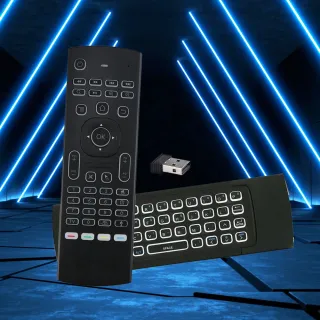 【電視盒必備神器】雙面鍵盤體感遙控器(無線體感遙控鍵鼠 USB遙控器 電視遙控器 易播 夢想盒子 小雲盒子)