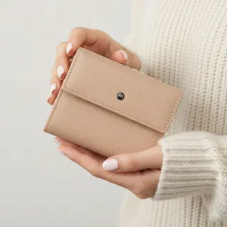 【MONDAINE 瑞士國鐵】真皮三折口金中夾 女用短夾｜獨立零錢包 防刮牛皮(三色可選)