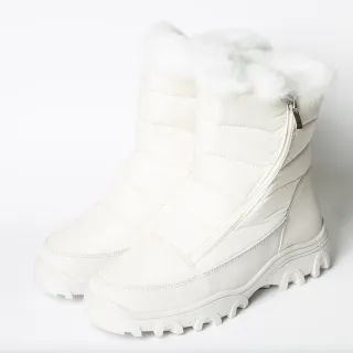 【PolarStar 桃源戶外】女保暖毛毛防水雪鞋『白』P25604(防滑鞋底.雪地靴.賞雪.滑雪.雪地必備.防雪)