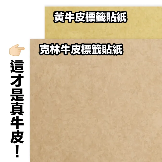 【CLEAN 克林】A4牛皮紙標籤貼紙-18格直角 50張/包(牛皮標籤 電腦標籤貼紙 質感標籤貼紙 手作小物貼紙)