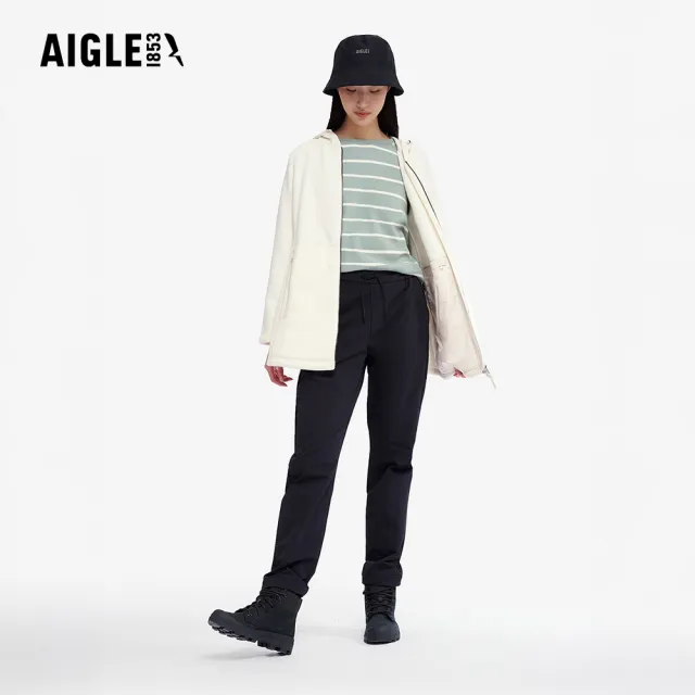 【AIGLE】女 POLARTEC 刷毛保暖外套｜AG-4A262A131 米白(女外套 保暖外套 刷毛衣)