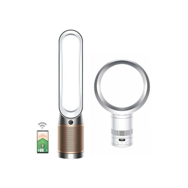 【dyson 戴森】TP12 Purifier Cool De-NOx 二合一甲醛NOx偵測涼風空氣清淨機(白金色)(超值組)