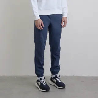 【GIORDANO 佐丹奴】男裝彈力加絨束口褲(57 藍色)