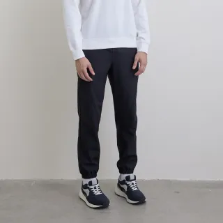 【GIORDANO 佐丹奴】男裝彈力加絨束口褲(09 黑色)