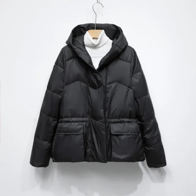 【巴黎精品】頂級真羽絨外套90%鴨絨羽絨衣秋冬(大口袋麵包女外套3色n1lw79)