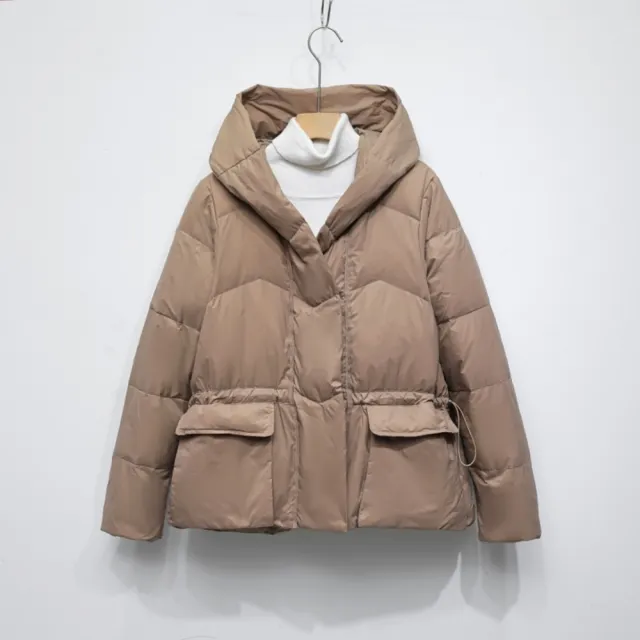 【巴黎精品】頂級真羽絨外套90%鴨絨羽絨衣秋冬(大口袋麵包女外套3色n1lw79)