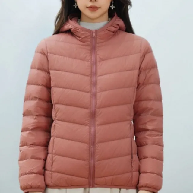 【巴黎精品】頂級真羽絨外套90%鴨絨羽絨衣秋冬(輕薄羽絨女外套12色n1lw5)