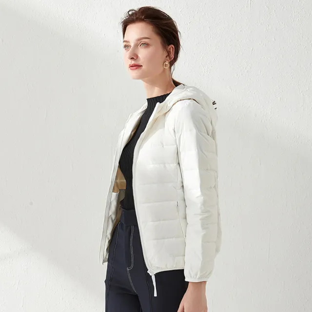 【巴黎精品】頂級真羽絨外套90%鴨絨羽絨衣秋冬(無縫壓膠女外套7色n1lw36)
