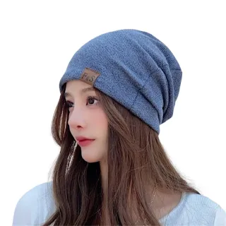 【89 zone】法式百搭優雅透氣保暖 運動帽 堆堆帽 騎行帽 套頭帽 針織帽 頭巾帽(黑/藏青/紅)