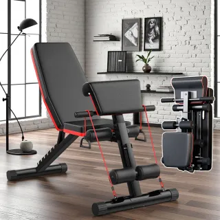 【極美家居】多功能可折疊啞鈴凳(啞鈴椅 舉重椅 啞鈴凳 重訓椅 仰臥板 臥推椅 啞鈴 可承重150KG)