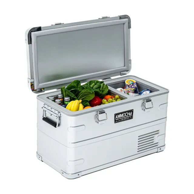【BARRACK09】AMMOCHILL雙槽雙溫控車載行動冰箱35L(露營車用冰箱 車載電冰箱 冷凍壓縮機 家用汽車冰箱)