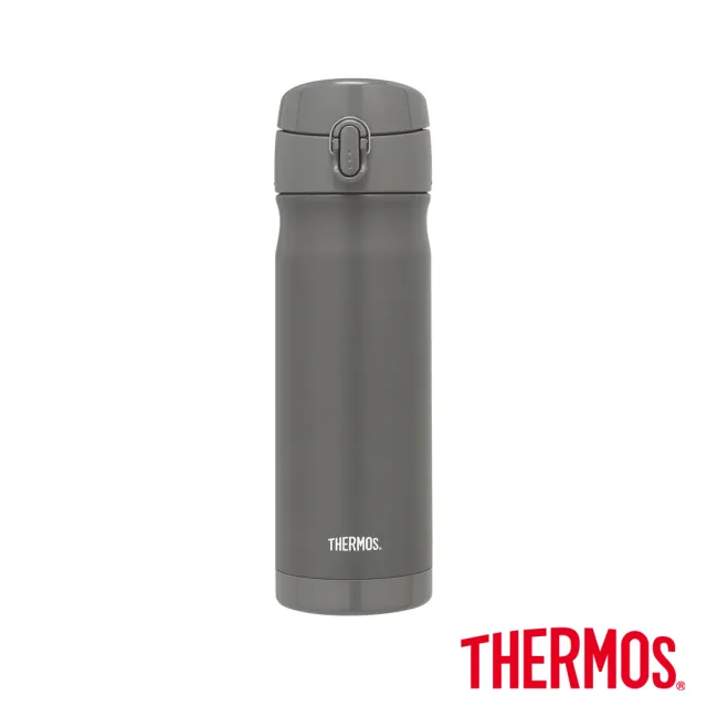 【THERMOS膳魔師】買1送1_不鏽鋼彈蓋保溫瓶500ml+大口徑燜燒罐500ml(JEWC-501+JBN-501)