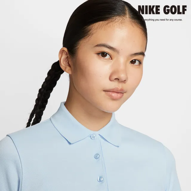 【NIKE GOLF】Nike 女款 Dri-FIT 短袖高爾夫球衫 淺藍色(IF8529-441)