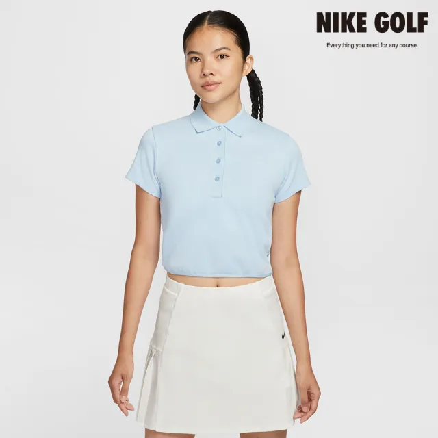 【NIKE GOLF】Nike 女款 Dri-FIT 短袖高爾夫球衫 淺藍色(IF8529-441)