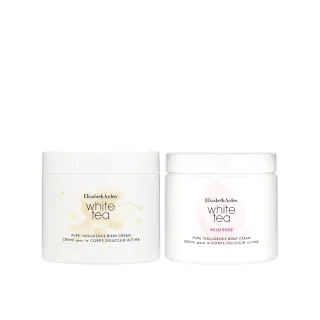 【伊麗莎白雅頓】官方直營 白茶野薑花舒體霜雙入組(白茶400ml+白茶野薑花400ml)