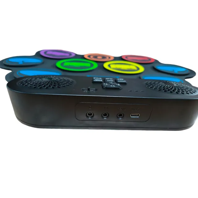【Bora】DTX MIDI 充電式9鼓盤電子鼓(兒童 矽膠 電子鼓 手捲鼓 架子鼓)