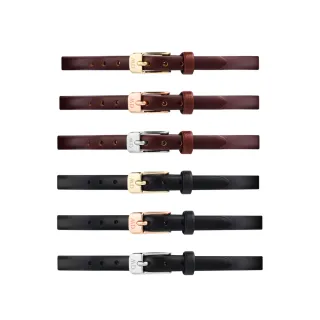 【Daniel Wellington】DW 錶帶 Pressed Sheffield 6mm 真皮錶帶(多色可選)