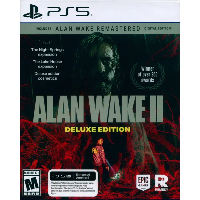 【SONY 索尼】PS5 心靈殺手2 豪華版 Alan Wake 2 Deluxe Edition(中英日文美版)