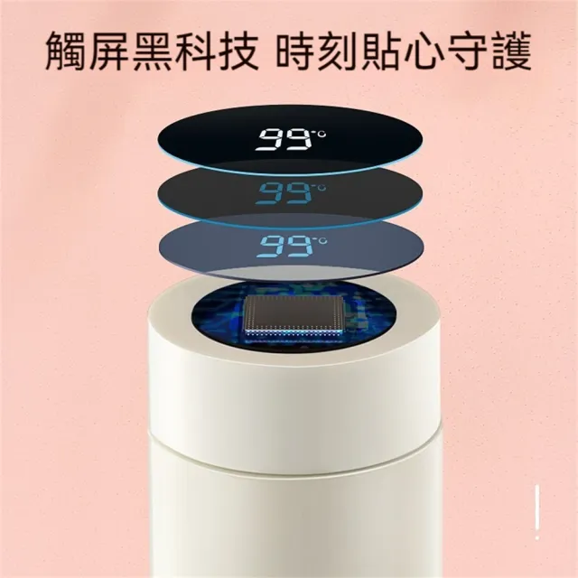 【FUGUANG 富光】智能顯溫保溫杯480ml 48小時喝熱水(泡茶杯 保溫杯 便攜杯 水杯 辦公杯 顯溫杯)