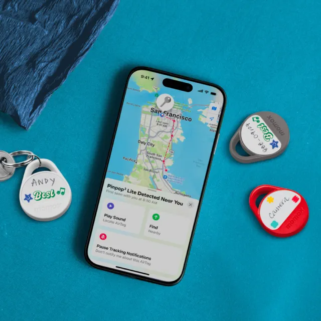 【Momax】Pinpop2 Lite Find My 全球防丟器(兼容 Apple/Android)