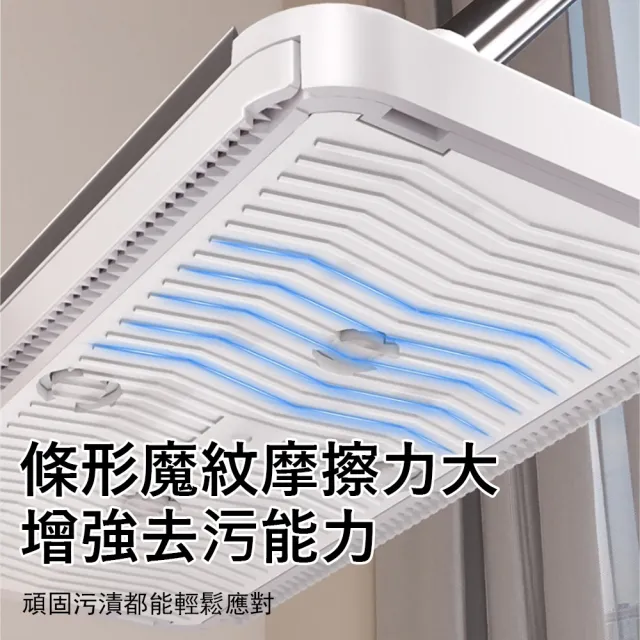【Kyhome】免手洗自動夾布拖把 洗臉巾環保拖把 家用清潔平板拖把(110cm加長拖桿 懶人拖把)