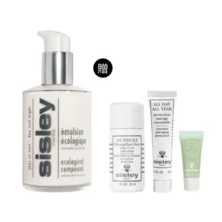 【Sisley 希思黎】官方直營 全能乳液125ml 全能修護禮盒(全能乳液125ml+卸妝液30ml+防禦精華10ml+眼膜2ml)