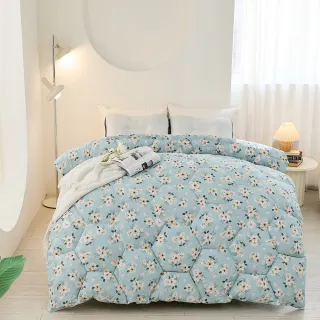 【Jindachi 金大器】買1送1 韓系水立方羽絲絨可水洗保暖冬被 雙人2.5kg 多款任選(棉被/被胎/被子/冬被)