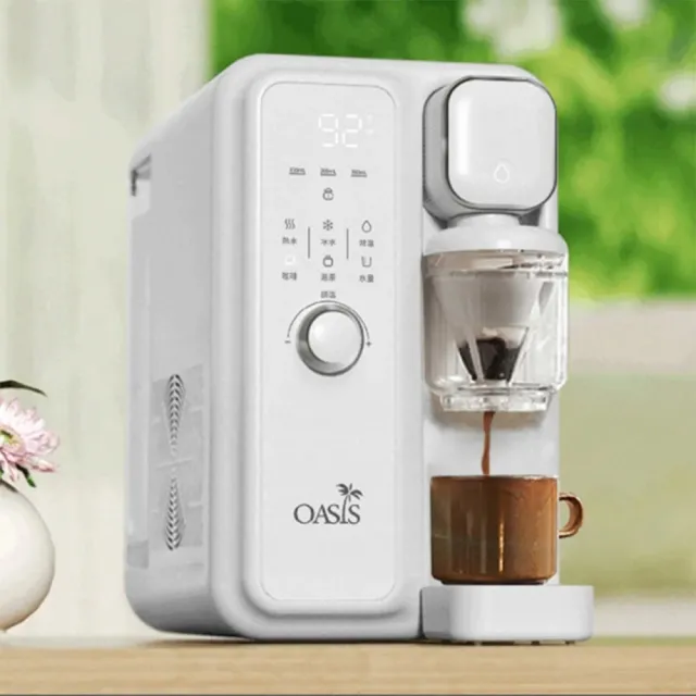 momo獨家 美國OASIS 瞬熱製冷雙享濾淨飲水機 雙享Bar(UVC殺菌)一年份12濾芯組