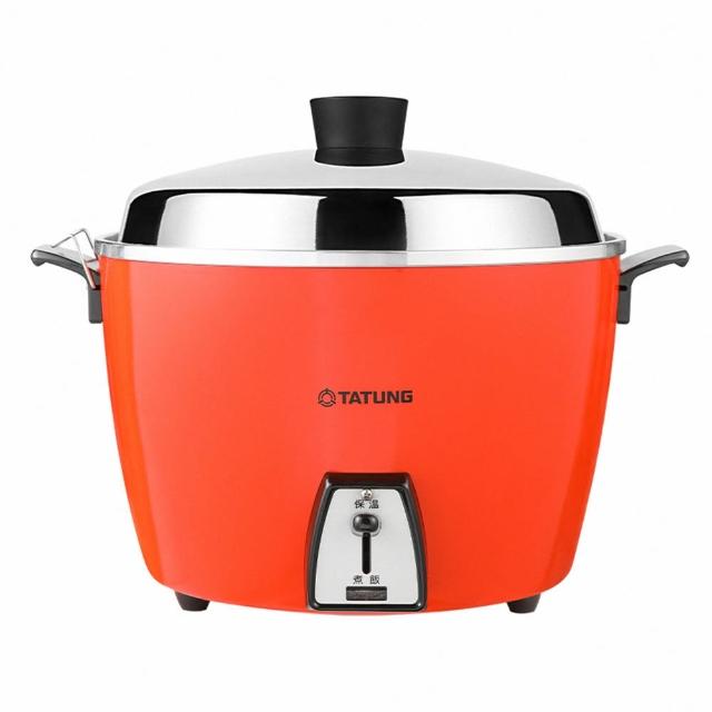 【TATUNG 大同】10人份經典紅不鏽鋼配件電鍋(TAC-10L-DR)
