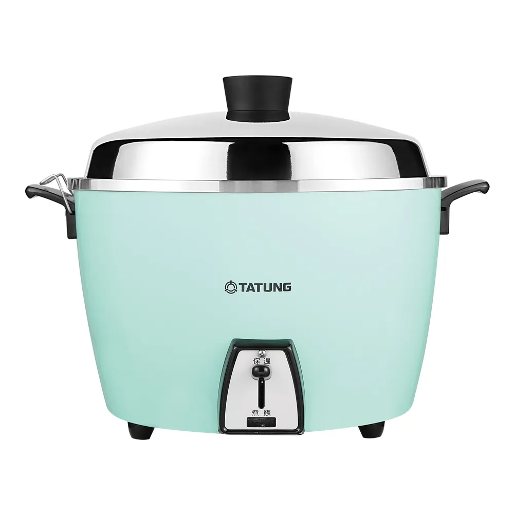 TATUNG 大同】10人份湖水藍不鏽鋼配件電鍋(TAC-10L-DTG) - momo購物網