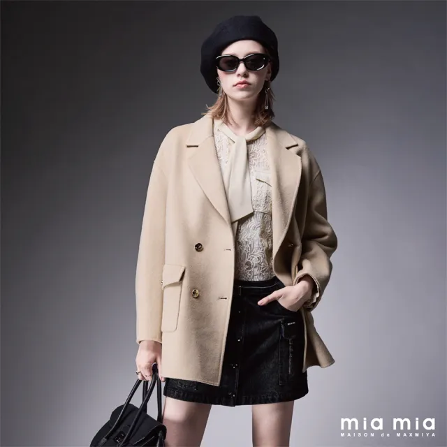 【mia mia】蕾絲雙貼袋綁帶上衣
