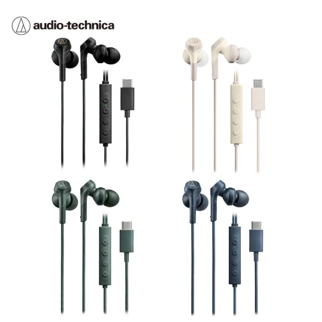 【audio-technica 鐵三角】ATH-CKS330NC Type-C(耳塞式降噪重低音耳機)