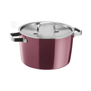 【WMF】德國製FUSIONTEC AROMATIC 高身湯鍋 24CM 6.2L(玫瑰金色/陶晶鍋)