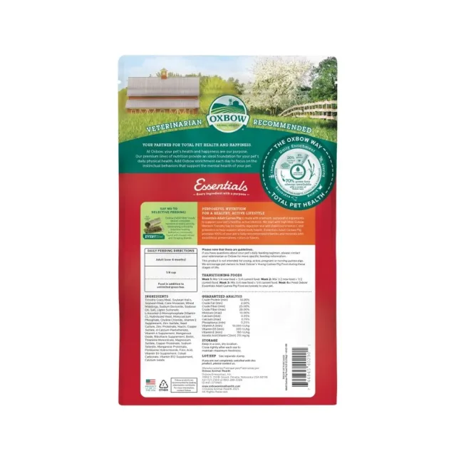 【OXBOW】活力-成年天竺鼠配方飼料 5磅/2.27kg(美國OXBOW、天竺鼠飼料、壓縮糧、成天)