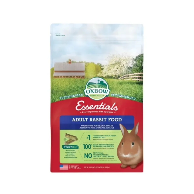 【OXBOW】活力-成兔配方飼料 5磅/2.27kg(美國OXBOW、兔子飼料、壓縮糧)